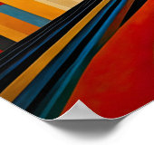 抽象デザインモダン未来主義4:5 ポスター (角)