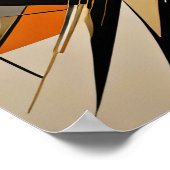 抽象デザインモダン未来主義4:5 ポスター (角)