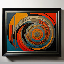 抽象デザインモダン未来主義4:5 ポスター