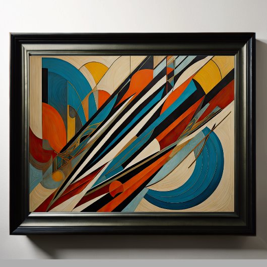 抽象デザインモダン未来主義4:5 ポスター