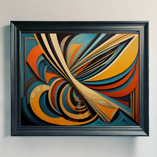 抽象デザインモダン未来主義4:5 ポスター