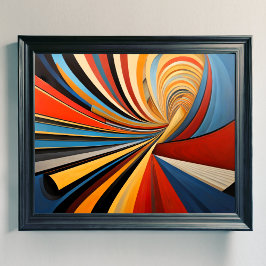 抽象デザインモダン未来主義4:5 ポスター