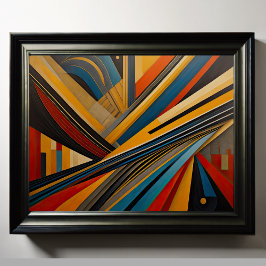 抽象デザインモダン未来主義4:5 ポスター