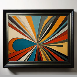 抽象デザインモダン未来主義4:5 ポスター