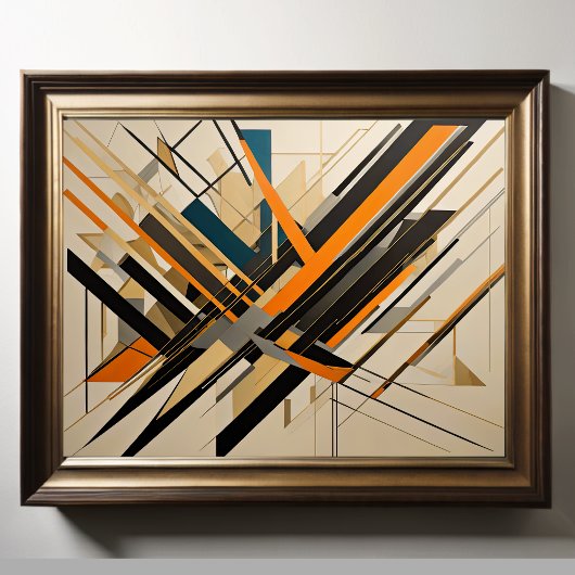 抽象デザインモダン未来主義4:5 ポスター