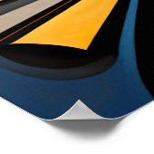 抽象デザインモダン未来主義4:5 ポスター (角)