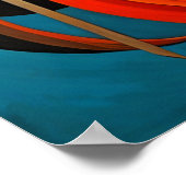 抽象デザインモダン未来主義4:5 ポスター (角)