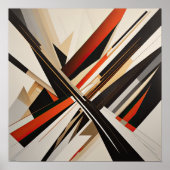 抽象デザインモダン未来主義III ポスター (正面)