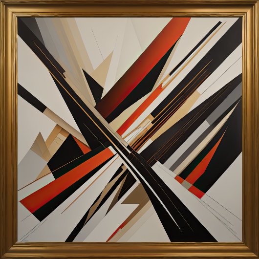 抽象デザインモダン未来主義III ポスター