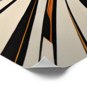 抽象デザインモダン未来主義IV ポスター (角)