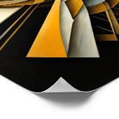 抽象デザインモダン未来主義VII ポスター (角)