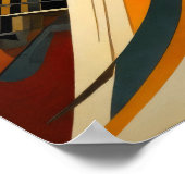 抽象デザインモダン未来主義VIII ポスター (角)