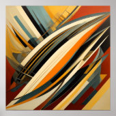 抽象デザインモダン未来主義VIII ポスター (正面)