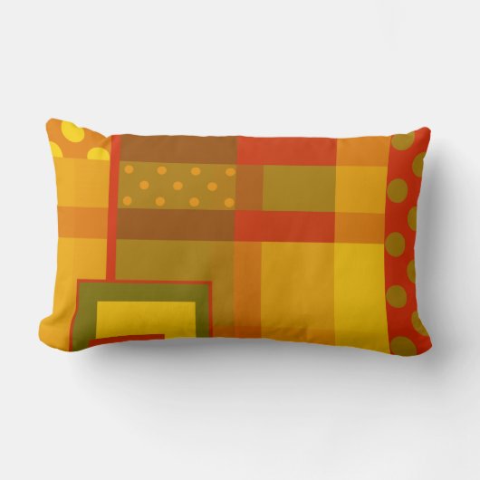 抽象デザインモダン秋型枕 ランバークッション (正面)