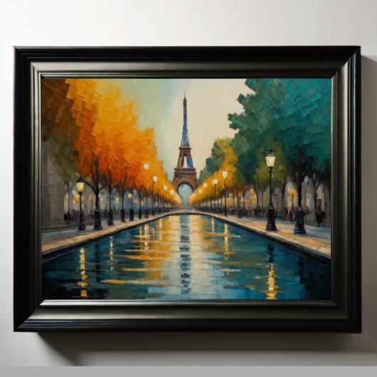 抽象デザインモダン金ゴールドオレンジブルーヨーロッパ ポスター