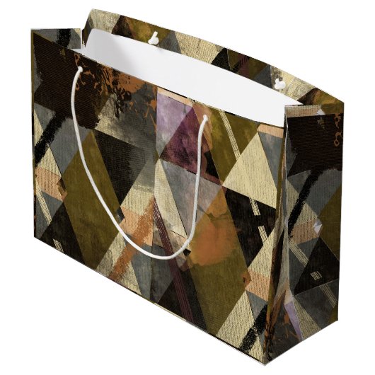 抽象デザインモダン ラージペーパーバッグ (裏面アングル)