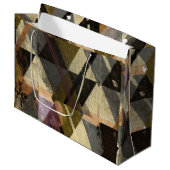 抽象デザインモダン ラージペーパーバッグ (正面アングル)
