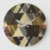 抽象デザインモダン ラージ壁時計 (正面)