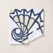 抽象デザインモダン、絵画緩和曲線 バスタオルセット (ウォッシュタオル)