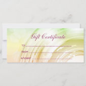 抽象デザインラックカード/ギフト券 (裏面)