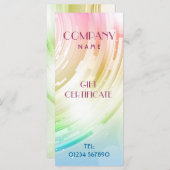 抽象デザインラックカード/ギフト券 (正面/裏面)