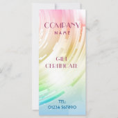 抽象デザインラックカード/ギフト券 (正面)