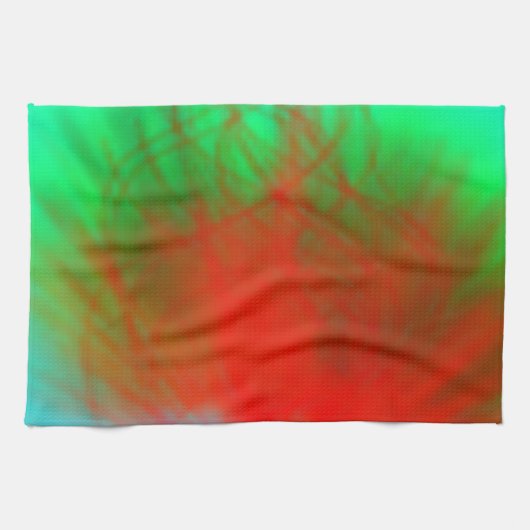 抽象デザイン付きキッチンタオル キッチンタオル (横)