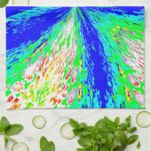 抽象デザイン付きキッチンタオル キッチンタオル (折り畳み)