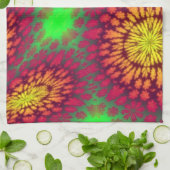 抽象デザイン付きキッチンタオル キッチンタオル (折り畳み)