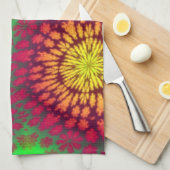 抽象デザイン付きキッチンタオル キッチンタオル (四つ折り)