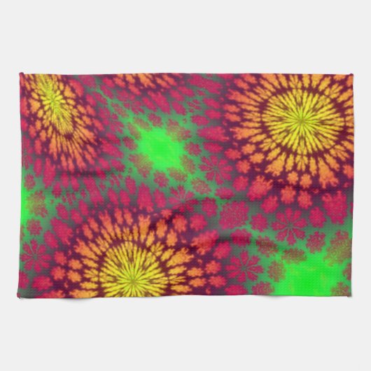 抽象デザイン付きキッチンタオル キッチンタオル (横)