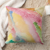 抽象デザイン及びピンクの背部が付いている装飾用クッション クッション (ブランケット)