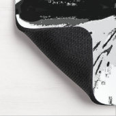 抽象デザイン同時代白黒 マウスパッド (コーナー)