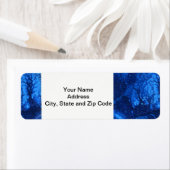 抽象デザイン差出人住所ラベル、深い水。 ラベル (インサイチュ)