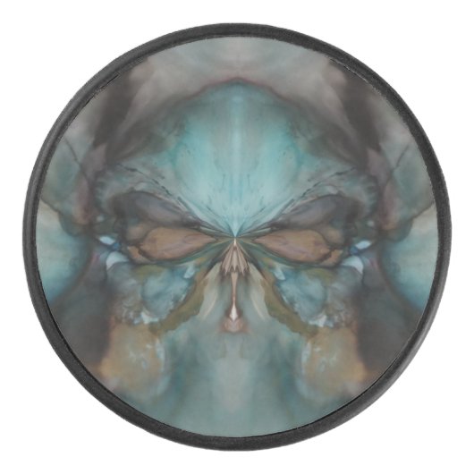 抽象デザイン怖いバイキングマスク アイスホッケーパック (正面)