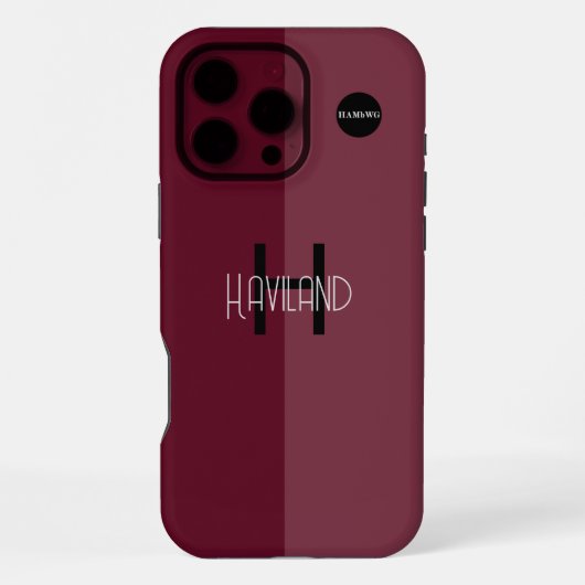 抽象デザイン携帯電話ケースHAMbWG iPhoneケース (裏面)