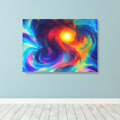 抽象デザイン数々のキャンバス印刷 キャンバスプリント (インサイチュ (ウッドフロア))