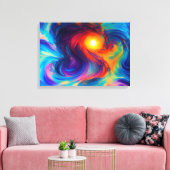 抽象デザイン数々のキャンバス印刷 キャンバスプリント (インサイチュ (リビング))