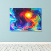 抽象デザイン数々のキャンバス印刷 キャンバスプリント (インサイチュ (ウッドフロア))