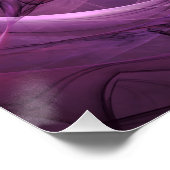 抽象デザイン紫のレルム ポスター (コーナー)