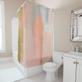 抽象デザイン芸術的汎用ブラシストローク  シャワーカーテン (インサイチュ)