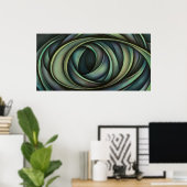 抽象デザイン1 ポスター (ホームオフィス)