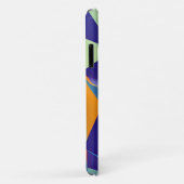 抽象デザイン290キュービズム青オレンジ Case-Mate iPhoneケース (裏面/右)