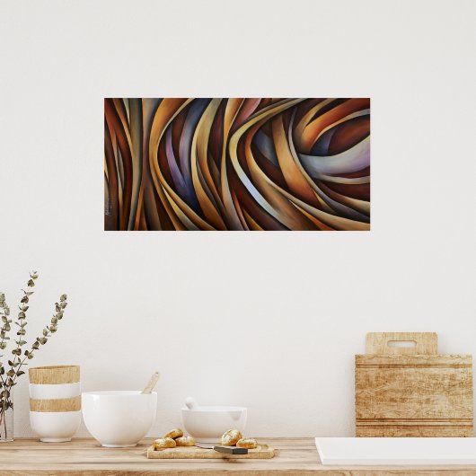 抽象デザイン3 ポスター (キッチン)