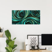 抽象デザイン4 ポスター (ホームオフィス)