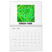 抽象デザイン カレンダー (3月 2027)