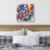 抽象デザイン キャンバスプリント (インサイチュ (寝室))