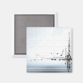 抽象デザイン（グリッド） マグネット (正面/裏面)