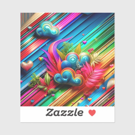 抽象デザイン シール (シート)