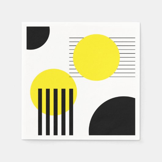 抽象デザイン スタンダードカクテルナプキン (正面)